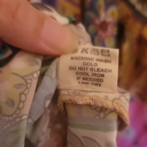 Anthropologie Green and Pink Maxi Dress - Picture 5 of 10